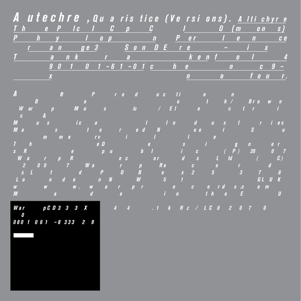 Autechre Quaristice オウテカ クアリスティス Vinyl Autechre – Quaristice – 2 x Vinyl (LP, Album), 2008 [r1257383