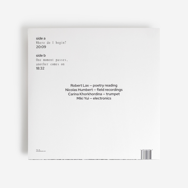 Robert Lax - Living in the present - Boomkat