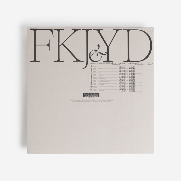FKJ & Yussef Dayes - Live From The Greenhouse - Boomkat