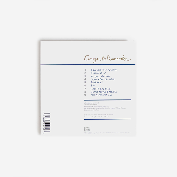 SCRITTI POLITTI - Songs to Remember (2026 Remaster) - Boomkat