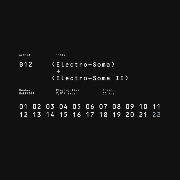 B12 - Electro-Soma I + II Anthology - Boomkat