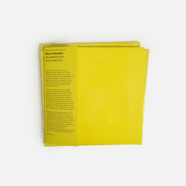 LP BRUCE NAUMAN/Soundtrack From First～ bruce-nauman-soundtrack-from-