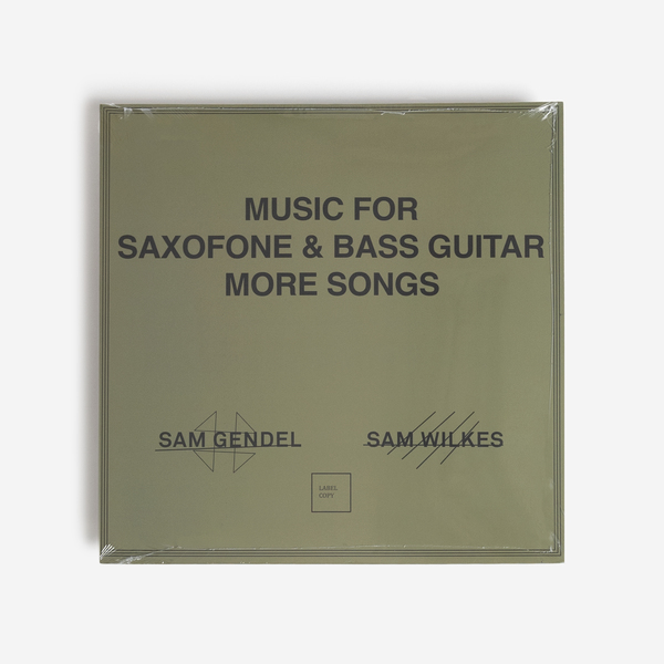 Sam Gendel, Sam Wilkes - Music for Saxofone & Bass Guitar More 