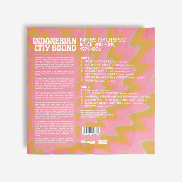 LP Panbers Indonesian City Sound Panbers Psychedelic Rock and  none Elevation Records 未開封 /00260 Indonesian City Sound: Panbers Psychedelic Rock and Funk, 1971