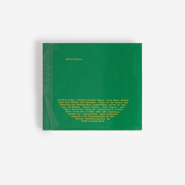 Morton feldman cd b