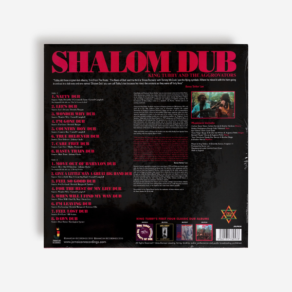 King Tubby & the Aggrovators - Shalom Dub - Boomkat