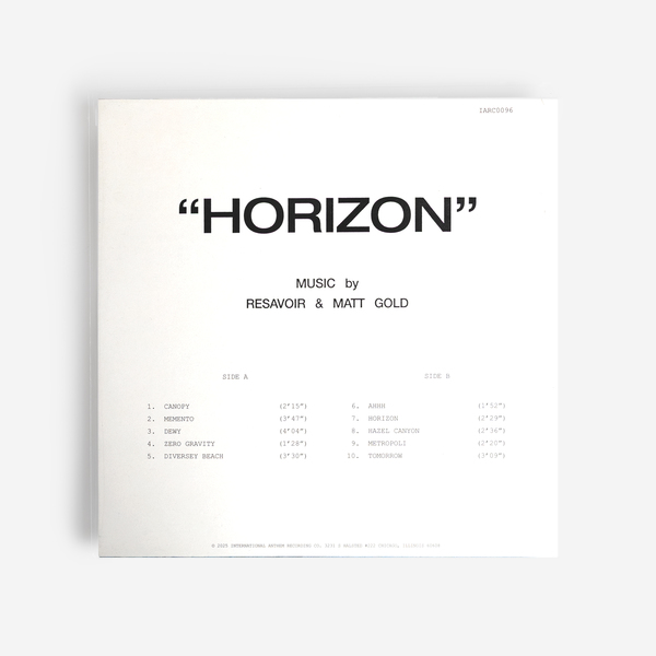 Resavoir, Matt Gold - Horizon - Boomkat